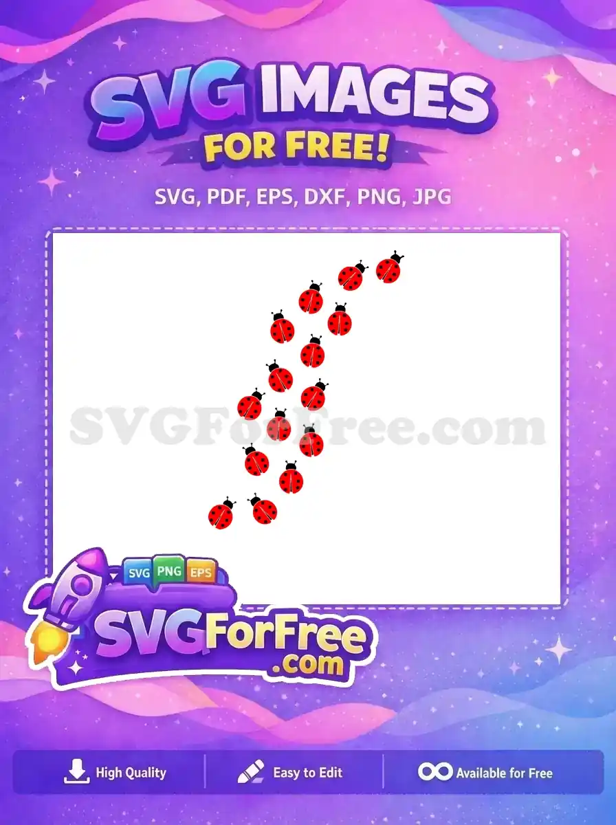 Free Polka Dots Pattern Free Ladybug Group Miraculous Free SVG