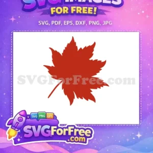 Free Autumn Maple Leaf Free Rustic Red Fall Free SVG