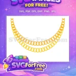 Free Golden Rings Free Chain Pattern Miscellaneous Free SVG - Instant Download