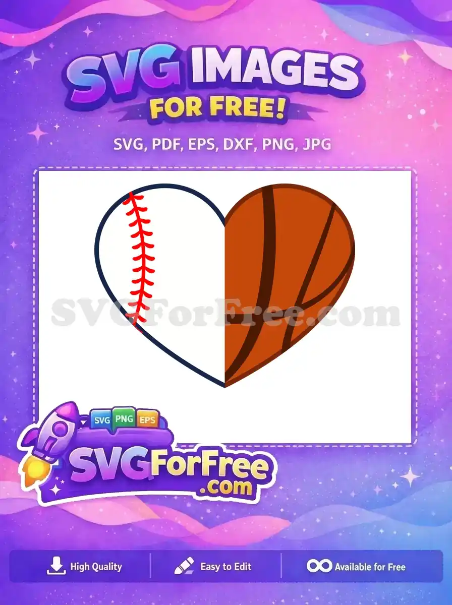 Free Baseball Stitch Free Basketball Lines Sports Free SVG