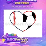 Free Baseball Stitch Free Soccer Ball Cut Free SVG - Instant Download