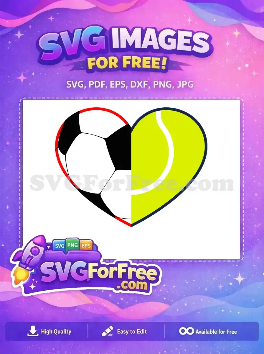 Free Soccer Ball Free Tennis Ball Sports Love Free SVG