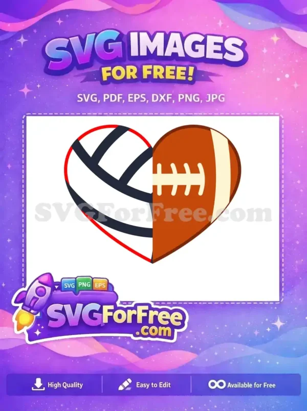 Free Volleyball Lines Free Football Stitches Sports Free SVG