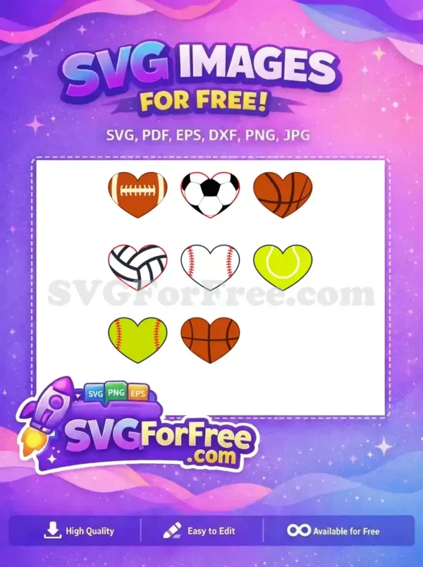 Free Sports Balls Free Heart Miscellaneous Cut Free SVG Free Sports Balls Free Heart Miscellaneous Cut Free SVG