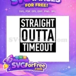 Free Straight Letters Free Outta Letters TimeOut Free SVG - Instant Download