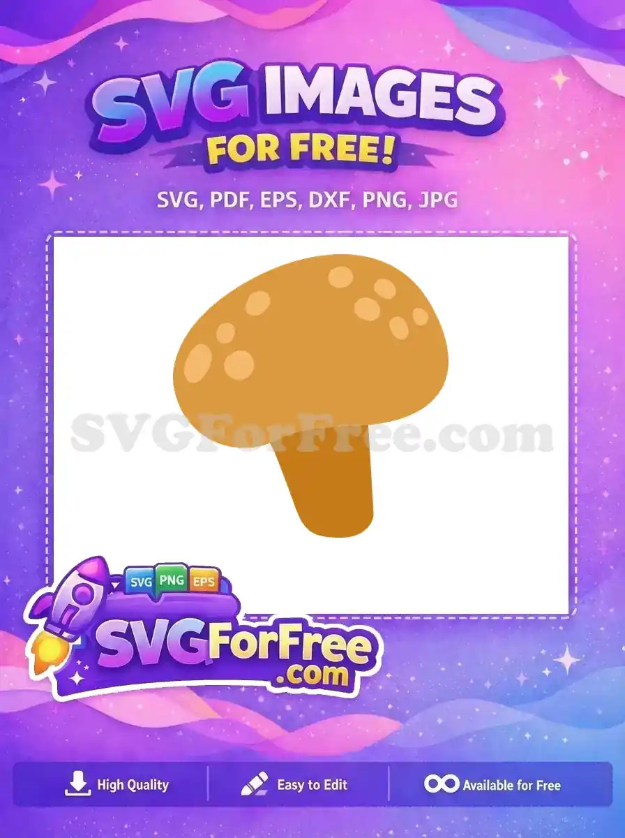 Free Tan Mushroom Spots Free Cut Design Miscellaneous Free SVG