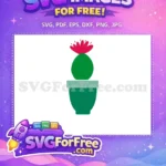 Free Potted Plant Free Red Flower Cute Free SVG - Instant Download