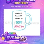 Free Dishwasher Safe Free Microwave Safe Coffee Free SVG - Instant Download