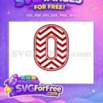 Free Number Zero Free Chevron Pattern Cut Free SVG - Instant Download