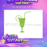 Free Green Lime Slice Free Drink Glass Miscellaneous Free SVG - Instant Download