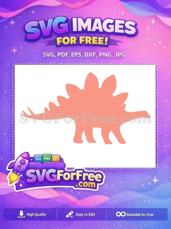 Free Spiked Back Free Coral Dinosaur Jurassic Free SVG