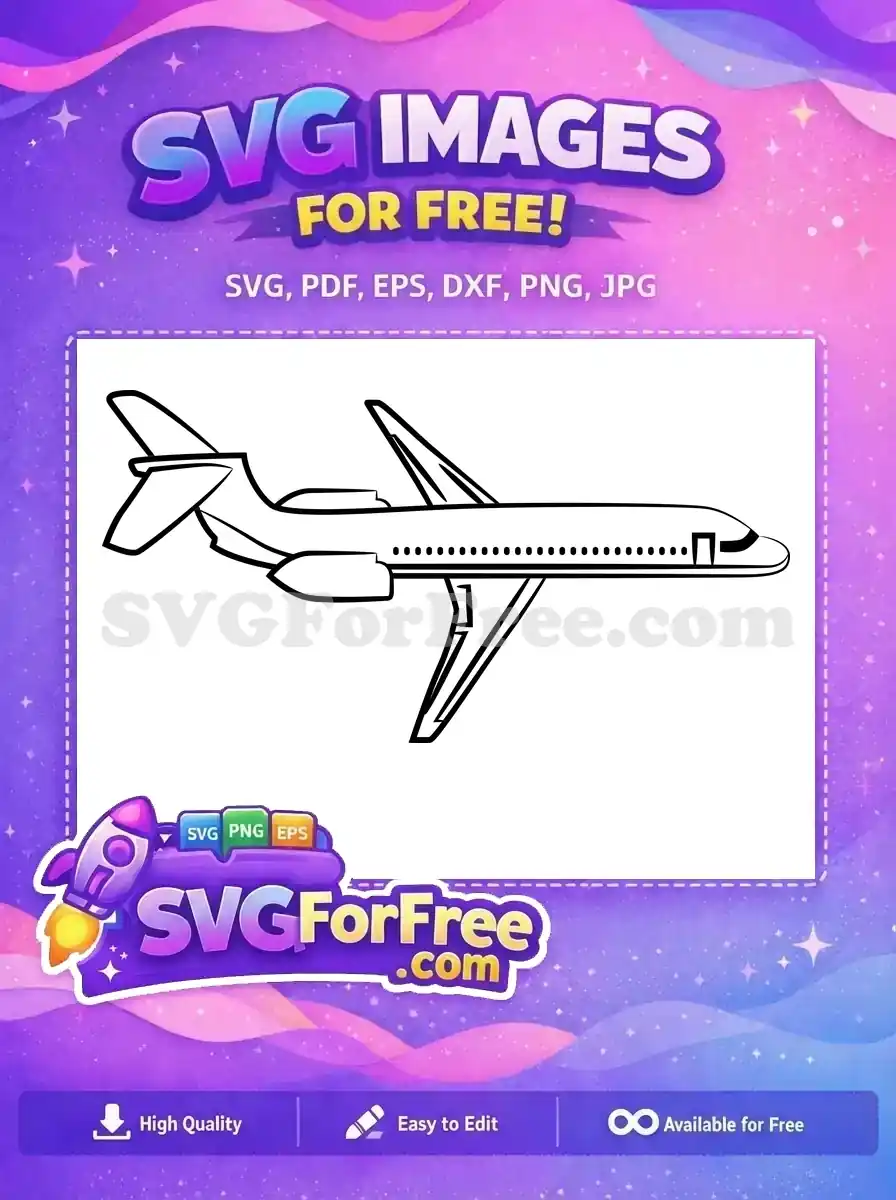 Free Airplane Monogram Free Jet Plane Mix Free SVG
