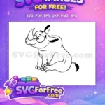 Free Googly Eyes Free Cartoon Rhino Monogram Free SVG - Instant Download