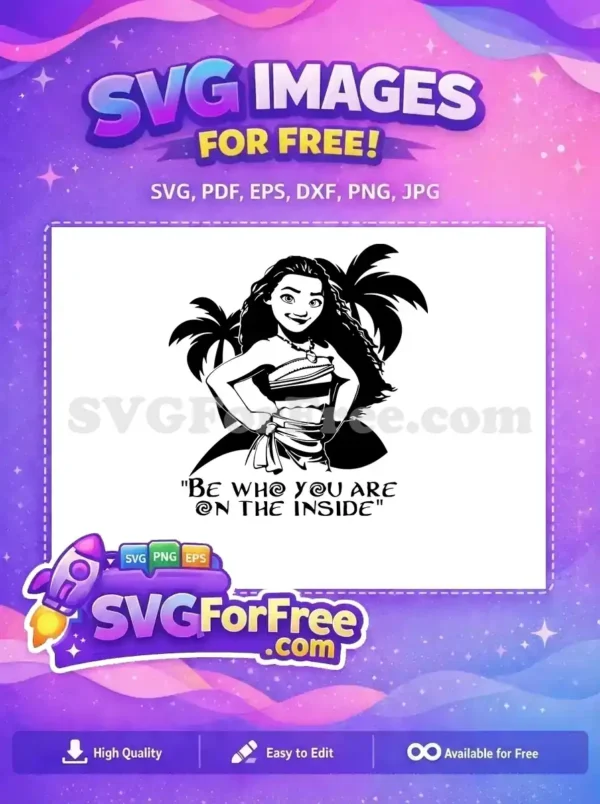 Free Smiling Moana Portrait Free Palm Trees Silhouette Moana Free SVG Free Smiling Moana Portrait Free Palm Trees Silhouette Moana Free SVG