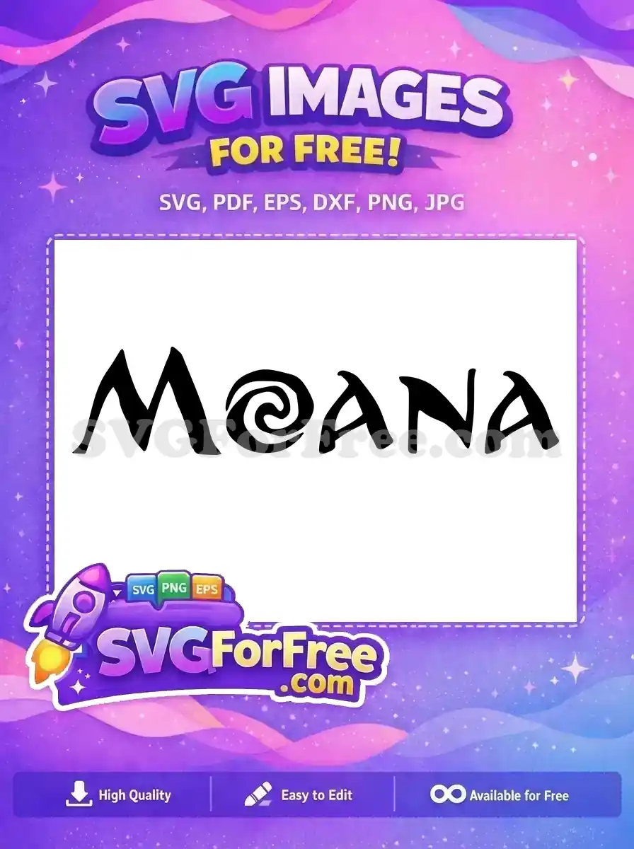 Free Black Silhouette Moana Free Polynesian Style Moana Free SVG