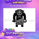 Free Smiling Maui Free Ukulele Tattoo Moana Free SVG - Instant Download