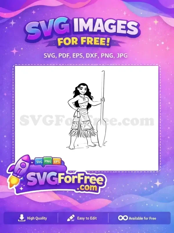 Free Smiling Moana Free Flowing Hair Moana Free SVG 2 Free Smiling Moana Free Flowing Hair Moana Free SVG 2
