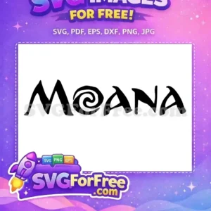 Free Black Silhouette Free Swirl Design Moana Free SVG