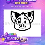 Free Pua Piggy Free Sad Eyes Moana Free SVG - Instant Download