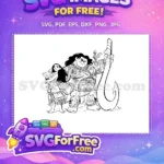 Free Moana Pua Hei Hei Free Maui Hook Moana Free SVG - Instant Download