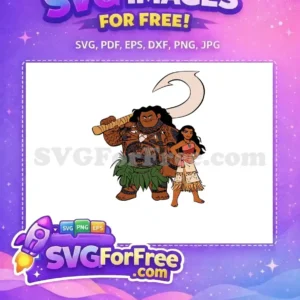 Free Angry Maui Free Happy Moana Moana Free SVG