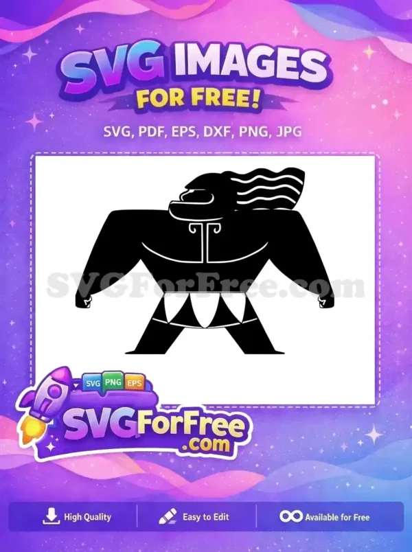 Free Black Silhouette Free Muscular Build Moana Free SVG Free Black Silhouette Free Muscular Build Moana Free SVG