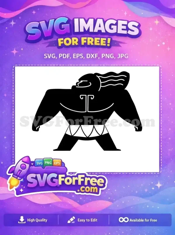 Free Silhouette Tattoo Free Strong Body Moana Free SVG