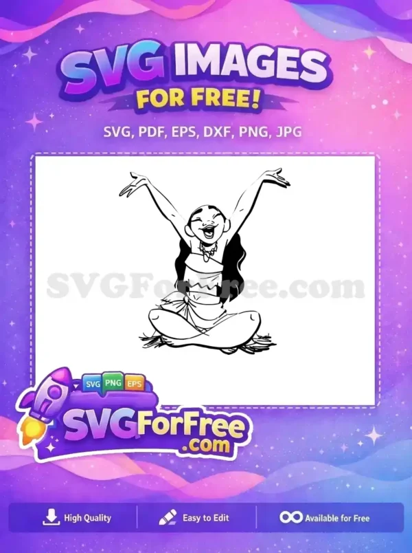 Free Smiling Expression Free Arms Up Moana Free SVG Free Smiling Expression Free Arms Up Moana Free SVG
