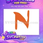 Free Orange Letter Free Moana Font Moana Free SVG 1 - Instant Download