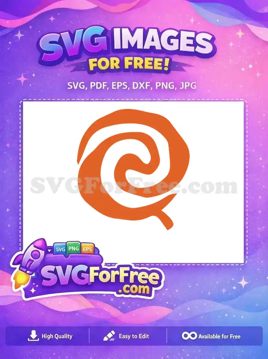 Free Orange Swirl Free Moana Symbol Moana Free SVG