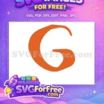 Free Orange Letter G Free Moana Font Separate Free SVG - Instant Download