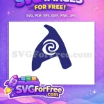 Free Moana Letter Free Swirl Design Moana Free SVG - Instant Download