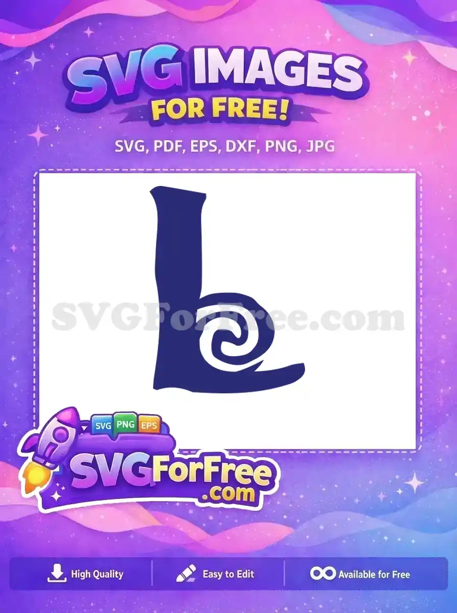 Free Blue Letter L Free Moana Font Free SVG