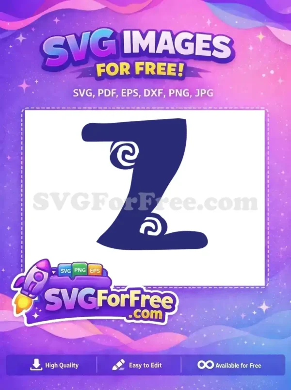 Free Moana Letter Z Free Decorative Swirls Moana Free SVG Free Moana Letter Z Free Decorative Swirls Moana Free SVG