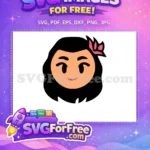 Free Smiling Face Free Flower Detail Moana Free SVG 2 - Instant Download