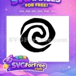 Free Tribal Black Swirl Free Moana Symbol Moana Free SVG - Instant Download