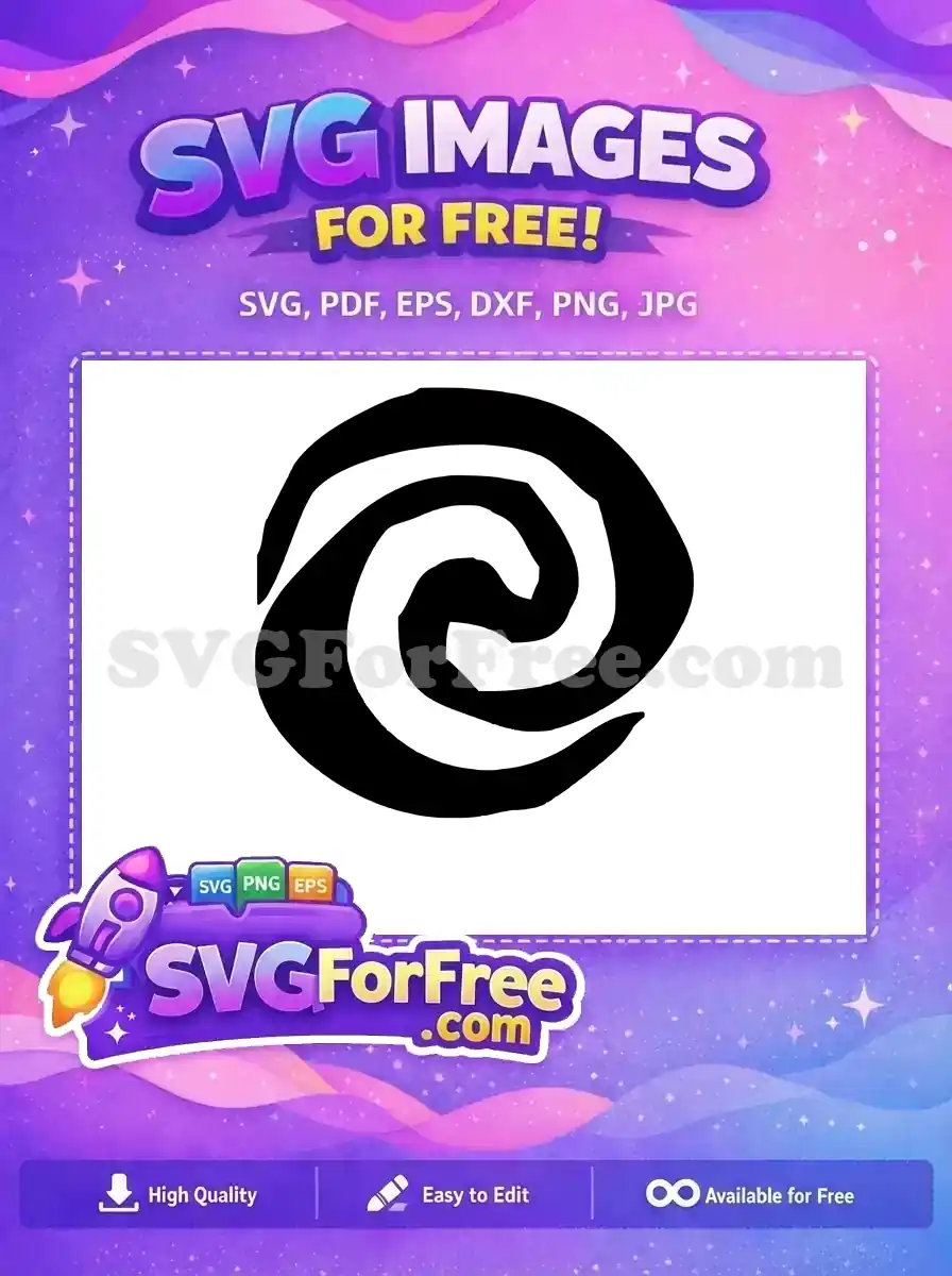 Free Tribal Black Swirl Free Moana Symbol Moana Free SVG