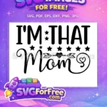 Free Star Accent Free Arrow Heart Mom Quote Free SVG - Instant Download
