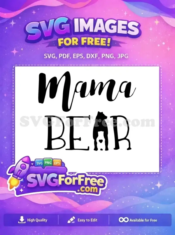 Free Mama Bear Quote Free Heart Detail Mom Free SVG 1 Free Mama Bear Quote Free Heart Detail Mom Free SVG 1