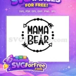 Free Mama Bear Graphic Free Arrow Circle Mom Free SVG - Instant Download