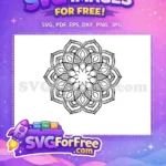 Free Mandala Flower Free Floral Pattern Mom Quotes Free SVG - Instant Download