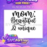 Free Loving Mom Free Heart Mom Quotes Free SVG 5 - Instant Download