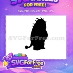 Free Sulley Silhouette Free Monsters Inc Movie Free SVG - Instant Download