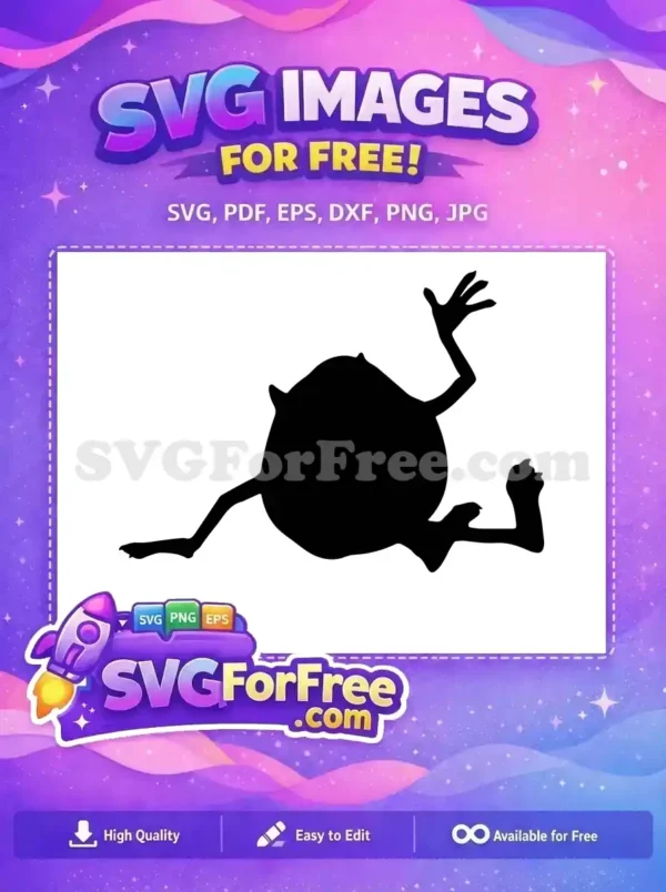 Free Silhouette Monster Free Mike Wazowski Monsters Inc Free SVG