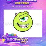 Free One Eye Wink Free Light Green Mike Monsters Inc Free SVG - Instant Download