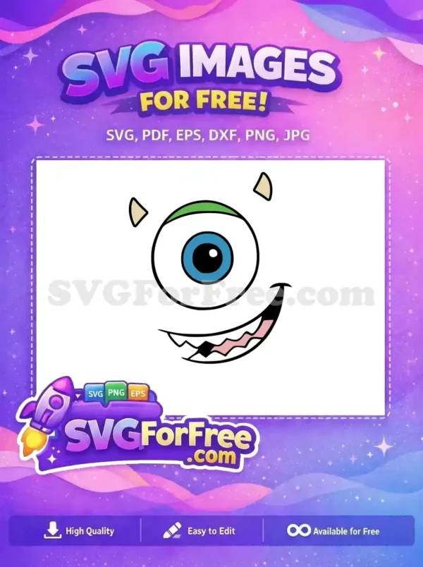 Free Mike Wazowski Smiling Free Green Hat Monsters Inc Free SVG Free Mike Wazowski Smiling Free Green Hat Monsters Inc Free SVG
