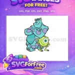 Free Teal Fur Free Green One-Eyed Monsters Inc Free SVG - Instant Download