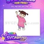 Free Waving Boo Free Pink Shirt Monsters Inc Free SVG - Instant Download