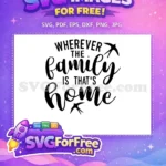 Free Birds Silhouettes Free Mother Day Wherever Home Free SVG - Instant Download