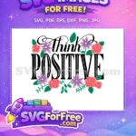 Free Pink Roses Free Purple Flowers Positive Free SVG - Instant Download